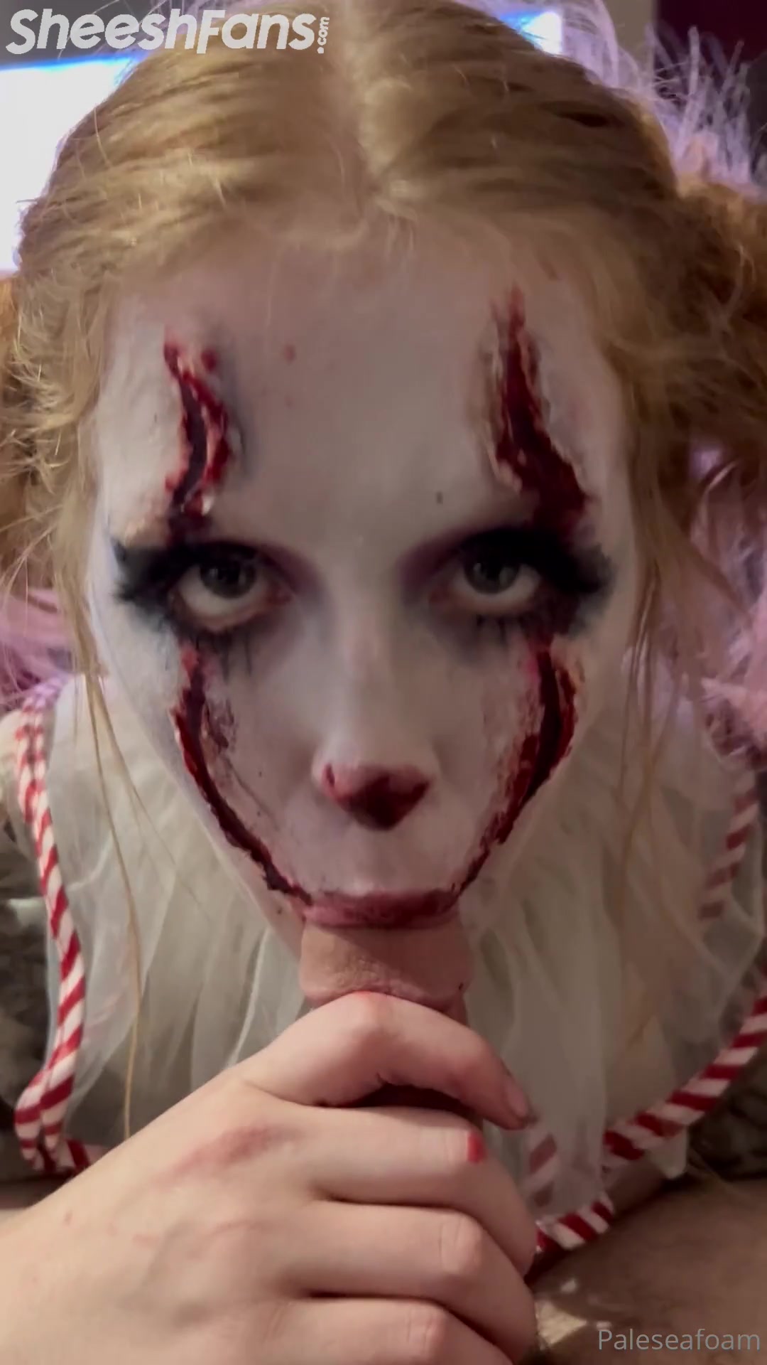Paleseafoam The Spooky Clown Deepthroat Blowjob Sex Tape